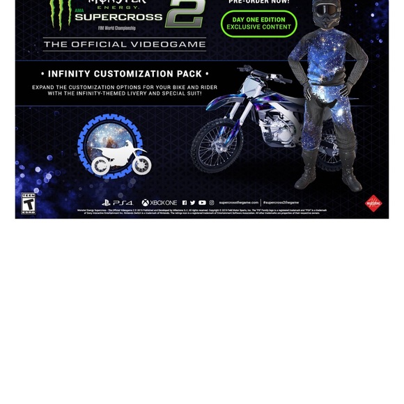 XBOXONE monster supercross 2 the official vedio games dayone edition milestone - Picture 2 of 9